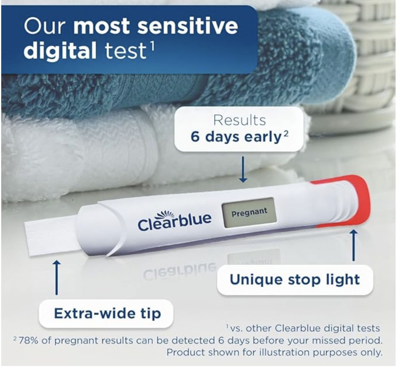 Clearblue Digital Pregnancy Test with Smart Countdown - Image 2