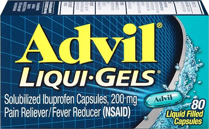 Advil Liqui-gel Pain Reliever and Fever Reducer *80capsules