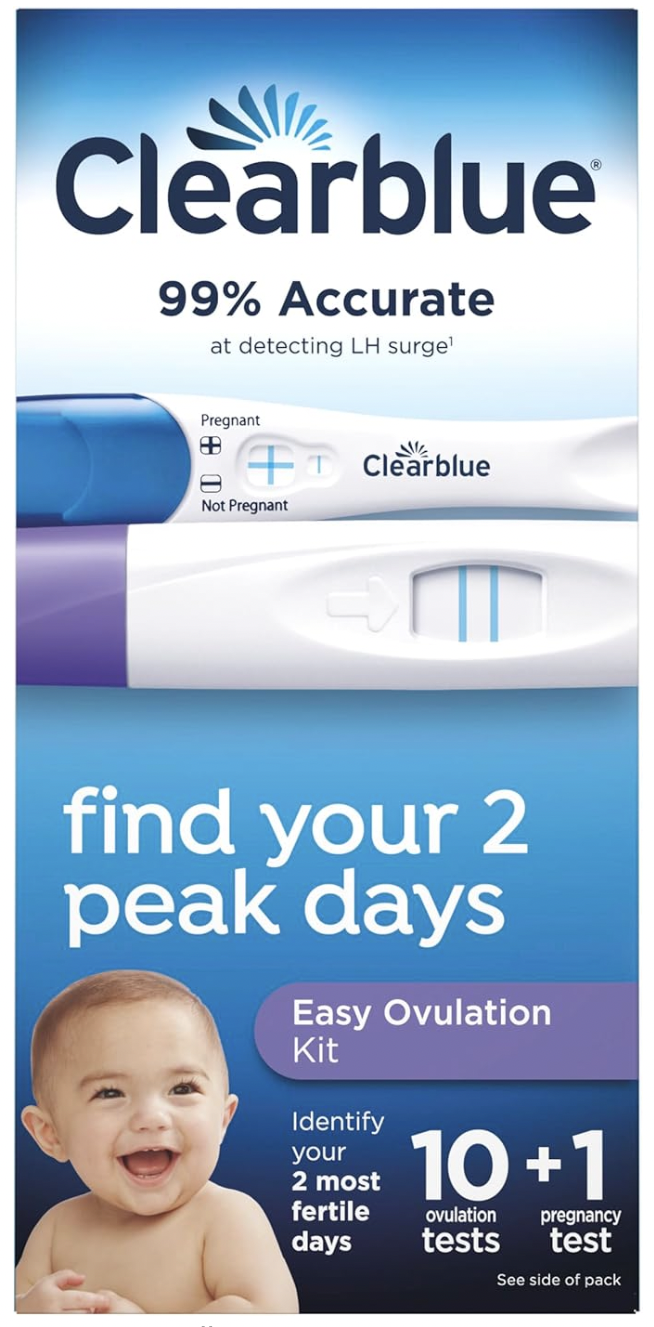 Clearblue Ovulation Complete Starter Kit, 10 Ovulation Tests and 1 Pregnancy Test