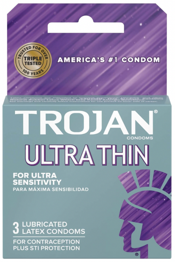 Trojan Ultra Thin Lubricated Condoms *3count*