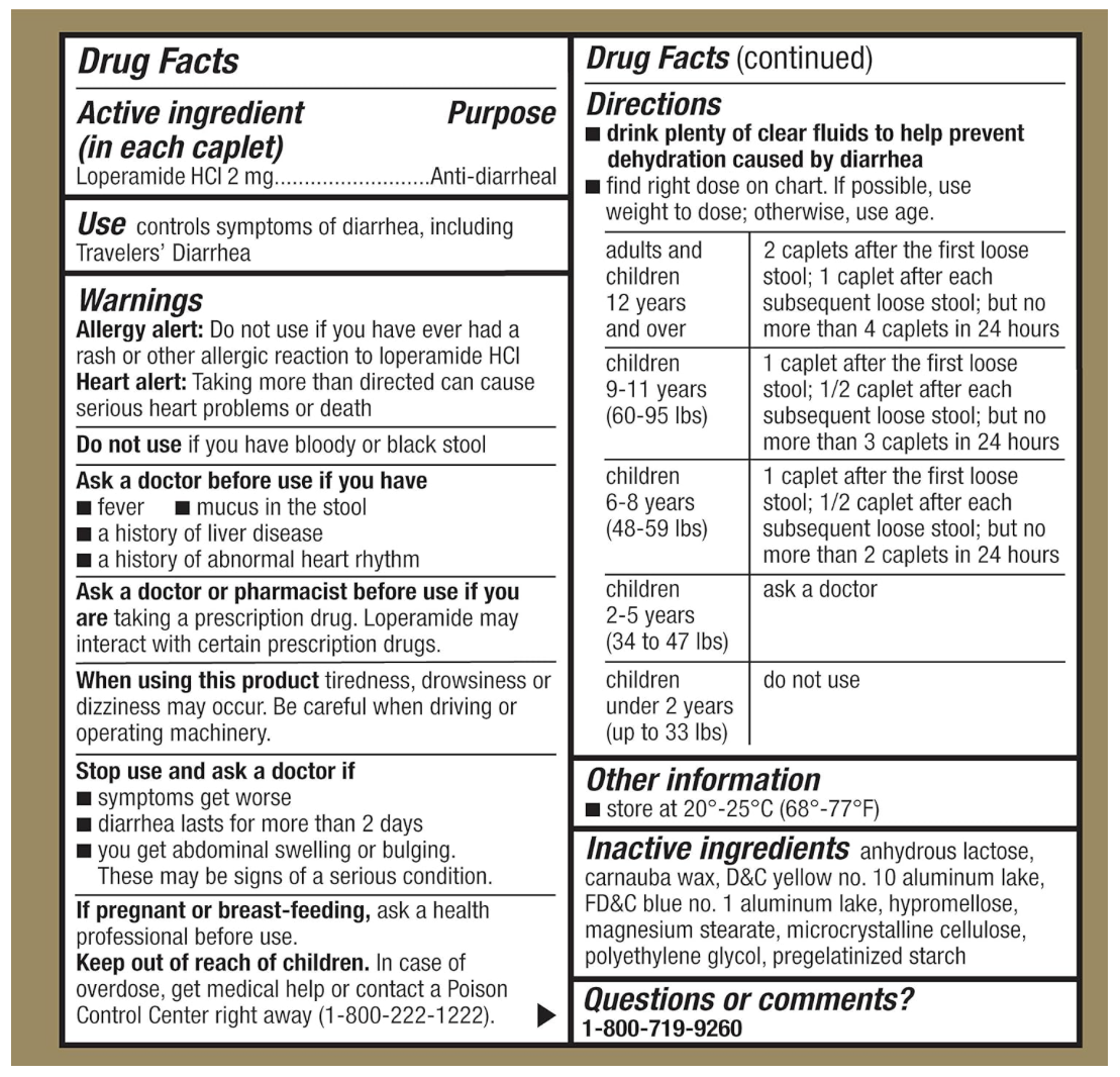 GoodSense Loperamide Hydrochloride 2 mg Anti-Diarrheal Tablets *12Caplets* - Image 2
