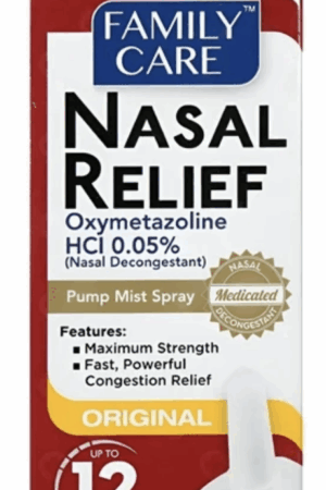Familycare Nasal Relief Oxymetazoline 0.05% Pump Mist Spray *0.5Floz*