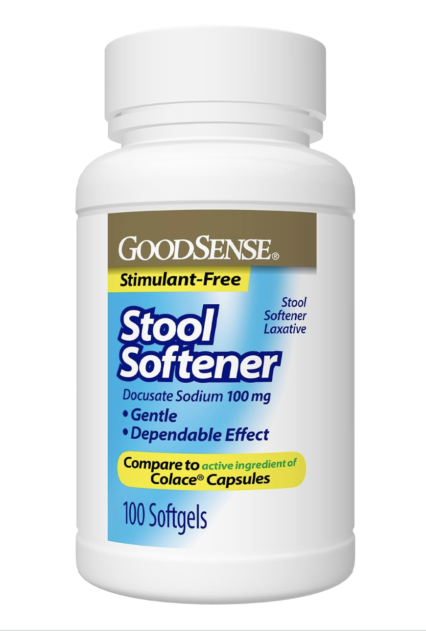 Goodsense Docusate Sodium 100mg Stool Softener Softgels