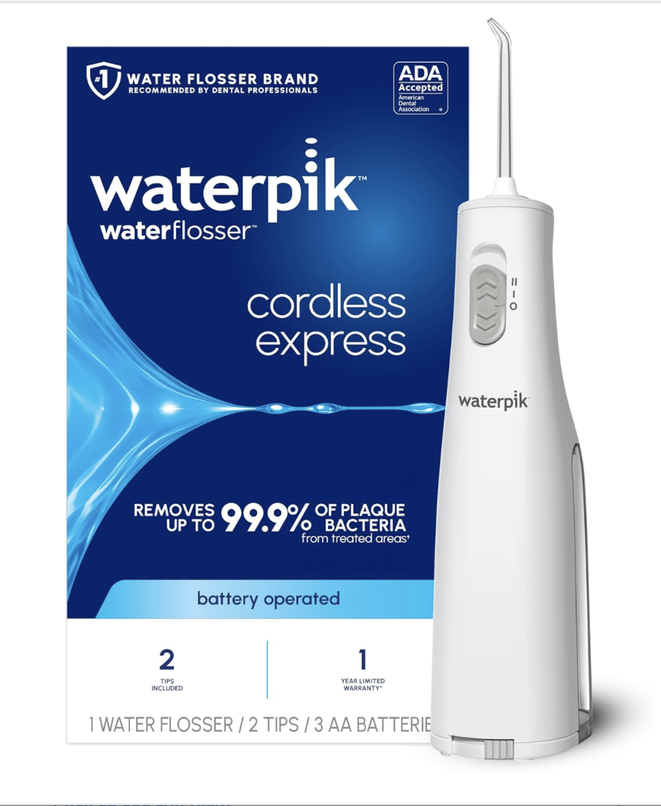 Waterpik Cordless Express Portable Water Flosser (White)